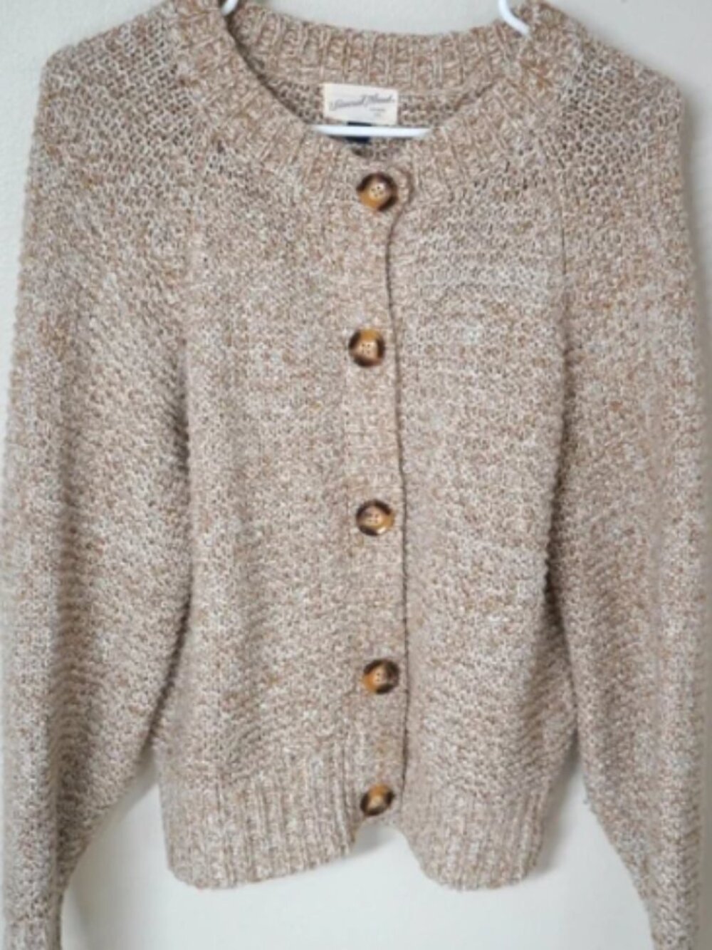 Universal Thread tan marled knit cardigan - medium